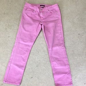 WHITE HOUSE BLACK MARKET Pink Jeans